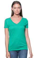 17030w Women's 50/50 Blend V-Neck