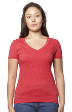 17030w Women's 50/50 Blend V-Neck