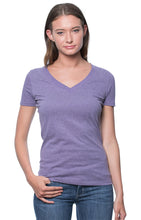 17030w Women's 50/50 Blend V-Neck