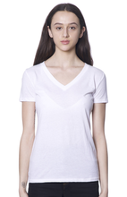 17030w Women's 50/50 Blend V-Neck