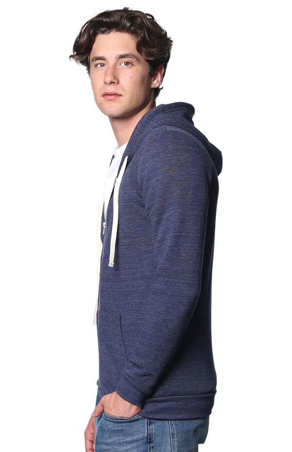 25050 Unisex Triblend Fleece Zip Hoodie
