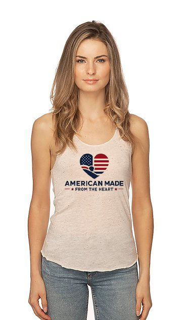 20008 Women's Triblend Raw Edge Tank Top
